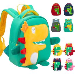 Kid Schoolbags 3D Dinosaur Cartoon Kids Bag Cute Toddler School Boys Backpack Kindergarten Mochila Infantil 211021