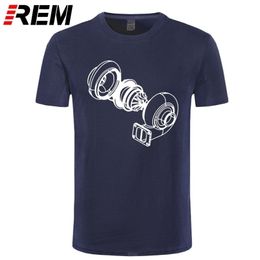 Exploded Turbo Car T Shirt Men's Adult Tops Clothing Crew Neck Tee Shirt Print Youth T-Shirts Plus Size 210409