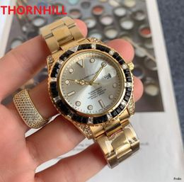 Montre De Luxe Stainless Steel Watches quartz movement diamonds stone Roman face high quality Waterproof Sapphire Rhinestone Bracelet Clock