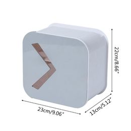 Toilet Paper Holders Roll Holder Punch-free Wall-mounted Tissue Box Waterproof Dispenser