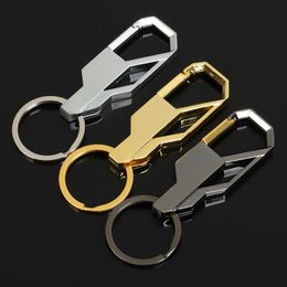 Keychains Car Keychain Men'S Metal Waist Key Chain Keyring Creative Holder Ring Auto Accessories
