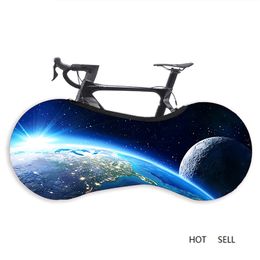 Polyester and Spandex Elastic Bike Cover Heat Transfer Printing Dustproof Multiple Protective Dust Bicycle Wheel Cover