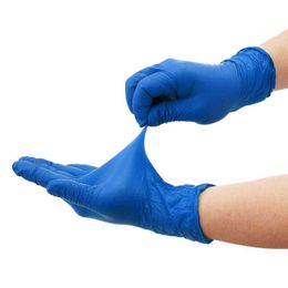 100pcs Gloves Disposable Nitrile Powder Free Food Grade Latex Profional for Healthcare Handling Work Glove