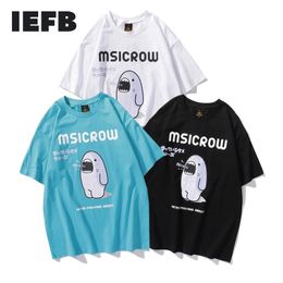 IEFB Summer Ins Men's Tops Fashion Hip Hop Couple Printed Short Sleeve T-shirt For Male Loose Casual Tops Black 9Y5161 210524