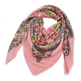 Russian square ethnic style printed female autumn winter cotton scarf ladies wrap head shawls and wraps women foulard