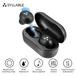 New SYLLABLE TWS Earphone True Wireless Stereo Earbuds Master-Slave Switching Mode Headset Syllable S103 Phone