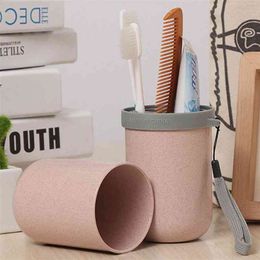 Portable Travel Bathroom Set Toothpaste Toothbrush Partition Storage Box Outdoor Wash Cup Accessories 210423