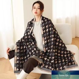 Scarves Retro Women Winter Scarf Plaid Cashmere Pashmina Shawl Wrap Lady Warm Neck Wraps Thick Blanket Female Bufanda Stoles Factory price expert design Quality