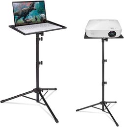 Tripod Stand for Projector, Laptop, DJ Equipment , Folding Floor Tripod Stand, Outdoor Computer Table Stand for Stage or Studio, Height Adjustable (23 INCH - 63 INCH)