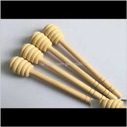 Other Kitchen 500 Pieces 15Cm Long Wooden Sugar Mixing Stick Wood Honey Jar Stirrer Dipper Spoon Party Drinkware Serving Tools Ufakl Xu7Ew