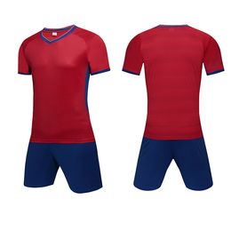Män Vuxen Fotboll Jersey Short Sleeve Soccer Shirts Fotboll uniformer Skjorta + Shorts Skräddarsydda Personliga Stitched Team Namnnummer --S070110-4