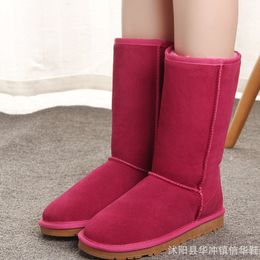 High Quality WGG Women's Classic tall Boots Womens Snow boots Winter leather boots shoes US black pink EUR35-42