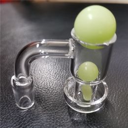 Quartz Slurper Vacuum Up Oil Banger with terp pearl Smoking Accessories glass carb caps Bevelled Edge Domeless Bucket 14mm Male Female for bong