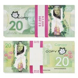 Whole Games Money Prop Copy CANADIAN DOLLAR CAD BANKNOTES PAPER FAKE Euros MOVIE PROPS309N8942101XSNB
