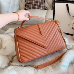 Women Luxurys Designers handbags Casual 2021 purses wallets Clutch Shoulder Bag lady fashion totes handle Gold Chain Ladies Cross body femal