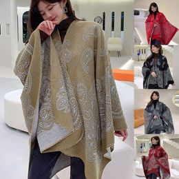 Women Fashion Warm Imitation Cashmere Scarf All Match Skin Friendly Cashew Shawl Female High Quality Thick Blanket Wraps Foulard