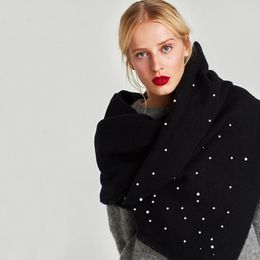 manta scarf UK - Scarves Brand Women Poncho Cashmere Wool Scarf Monogramed Cape Plaid Winter Check Blanket Bufanda Manta 2021 Christmas