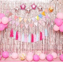 Tissue Paper Tassel DIY Party Garland for Baby Showers Decoration Bridal Shower Wedding Bunting Pom Poms