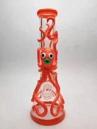 Unique 13 to 14 Inches Hookah 3D Design Pipe Bong Glass Handmade Character Bongs Water Pipe Dab Rigs