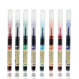 Gel Pens 1PC 0.5mm Roller Pen Black/Red/Blue Colour Ink Straight Liquid Quick-Drying Signature School Office Stationery
