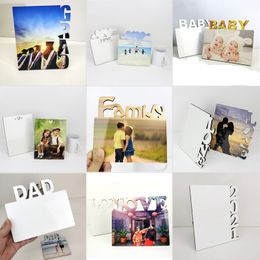DIY Photo Frame Multiple Types To Choose Sublimation Blank Board MDF Wooden Heat Transfer Hollowing Boards Photos Frames