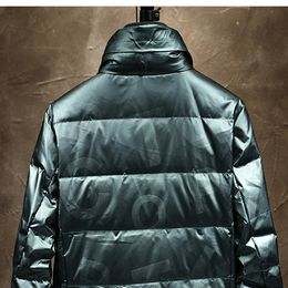 Winter men's down jacket high quality windproof breathable standing collar handsome duck-down versatile fashion casual