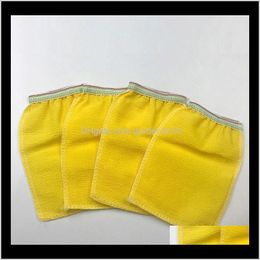 Brushes Sponges Scrubbers Disposable Singlesided Towel Back Scrubbing Glove Exfoliating Bath Gloves Tan Removal Mitt Wb2599 O1Vmf Elfho