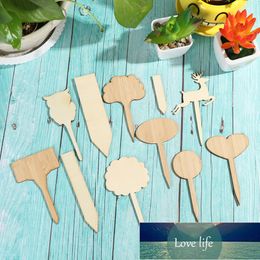 Other Household Sundries 10pcs T-Type Bamboo Plant Labels Eco-Friendly Wooden Sign Tags Garden Markers for Seed Potted Herbs Flowers Tools