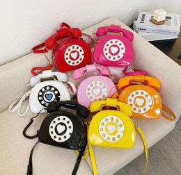 DHL30pcs Messenger Bags Women Design Personal Telephone Shaped Cross body Bag Mix Colour