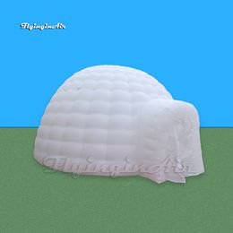 Party Tents Advertising Inflatable Igloo 6m/8m Circular Structure White Blow Up Dome Tent For Party And Wedding Events