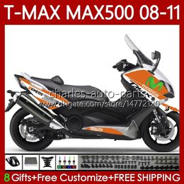 Body Kit For YAMAHA TMAX MAX 500 XP500 MAX-500 T 2008-2011 Bodywork 107No.123 TMAX-500 TMAX500 T-MAX500 2008 2009 2010 2011 MAX500 08 09 10 11 OEM Light orange Fairing