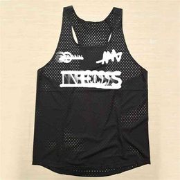 Man Fast Running Net Breathable Vest Speed Suit Professional Athlete Track Field Singlet Customizable 210623