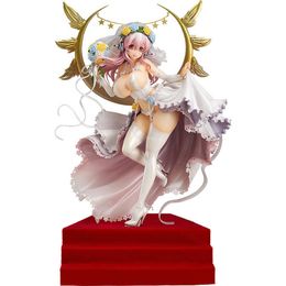 Super Sonico Anniversary Figure toy Wedding sexy girl figure PVC Action Figure 27cm Anime figures Model toys for christmas gift Q0722