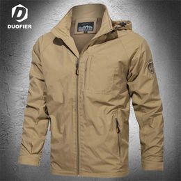 Men Outdoor Waterproof Jacket Windbreaker Coat Hiking Rain Camping Fishing Tactical Male Clothing Breathable Jackets Plus Size 211217