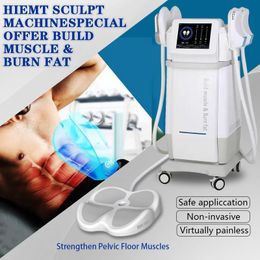 Professional Air Cooling non-invasive HI-EMT slimming machine body sculpture technology ems 7 tesla fat reduction muscle stimulation 4 handles hiemt
