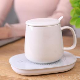 Mats & Pads 1 Pc Heating Cup Mat USB Powered Thermostatic Gravity Sensor Warmer Holder Table Decoration