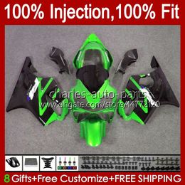 Injection mold Body For HONDA Green black CBR 600 F4 FS CC 600F4 600FS 99-00 Bodywork 54No.170 CBR600F4 CBR600FS 1999 2000 CBR600 F4 600CC 99 00 100% Fit OEM Fairings