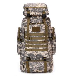 Outdoor Bags 80L Camping Hiking Tactical Backpack Large Capacity Military Sports Bag Waterproof For Travelling