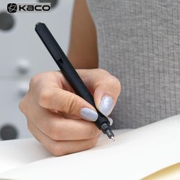 Gel Pens KACOGREEN ROCKET Simple White Black Pen Body 0.5mm Clip Fast Dry Sign Gel-ink Stationery Ink