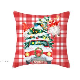 Christmas Cushion Cover Merry Xmas Decorations Home Cartoon Pillowcase Christmas Tree Elk Pillowcases LLA10291