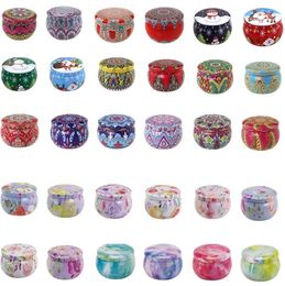 Home Party Favour empty Candle Jar Empty Small Round Tin Box Tinplate DIY Handmade Candles Tea Cookies Candy Chocolate Storage Boxes ZC488