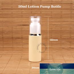 Wholesale Plastic 50ml Simulation Airless Lotion Pump Bottle PET Cream 50g Container Refillable Emulsion Pot