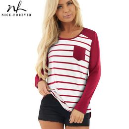 Nice-Forever Autumn Women Black and White Patchwork T-Shirts Casual Oversized Tees Tops T055 210419