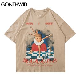 Tshirts Streetwear Creative Funny Dancing Girl Tee Shirts Men Hip Hop Casual Harajuku Summer Fashion Cotton Loose Tops 210602