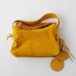Evening Bags Women Shoulder Bag Solid Tassels Trending Cross Body Tassel Suede Faux Fur Fringe Messenger Handbag