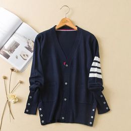 High Quality Autum Winter Sweaters Brand Fashion Knitted Men Cardigan Sweater Women Korean Casual Coats Jacket Mens Clothing