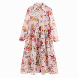 Women Floral Dress Chiffon Material Spring Fashion Spaghetti Strap Lining Two Piece Sets Modern Lady Long Dresses 210602