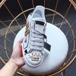 top Designer classic spring casual shoes womens mens fashion skulls leather boots punk flat-bottomed Personalised fashion sneakers2023