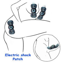 NXY SM Sex Adult Toy Electric Shock Patch Breast Nipple Clitoris Penis Stimulation Toys for Man/women Flirt Massager Adults Games Unisex.1220