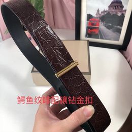 5A+ T. High Quality Designer Belts Men Clothing Accessories Business Belts For Big Buckle Fashion Mens Litchi Grain Leather With Original box